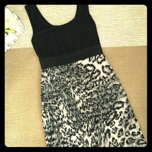 Leopard Ruffle Tank Dress